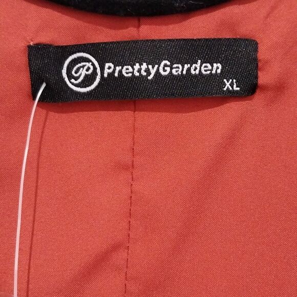 PrettyGarden Pant Blazer Vest Set Size XL Linen Blend High Waisted Wide Leg Chic - Picture 4 of 16